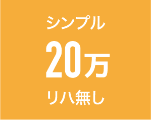 シンプル
20万円
リハ無し